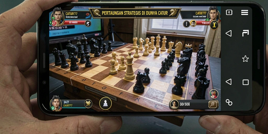 Tangkapan layar gameplay <strong>CATUR777</strong> menampilkan aksi pertarungan yang intens.