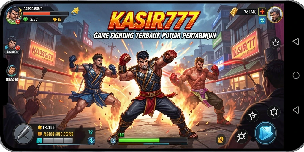 Screenshot menunjukkan aksi seru dalam pertempuran KASIR777.