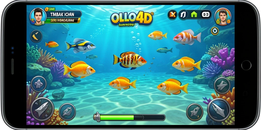 Tangkapan layar gameplay OLLO4D menampilkan aksi Tembak Ikan yang mendebarkan.