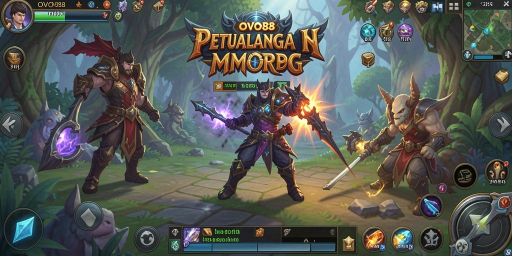 Tampilan menarik dari OVO88 dengan aksi gameplay MMORPG yang seru.