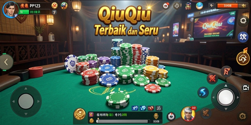 Tampilan gameplay QiuQiu di PP123 yang seru dan menantang.