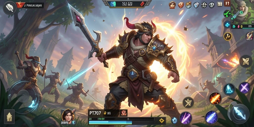 Tampilan gameplay ARPG yang mendebarkan dari PT707.