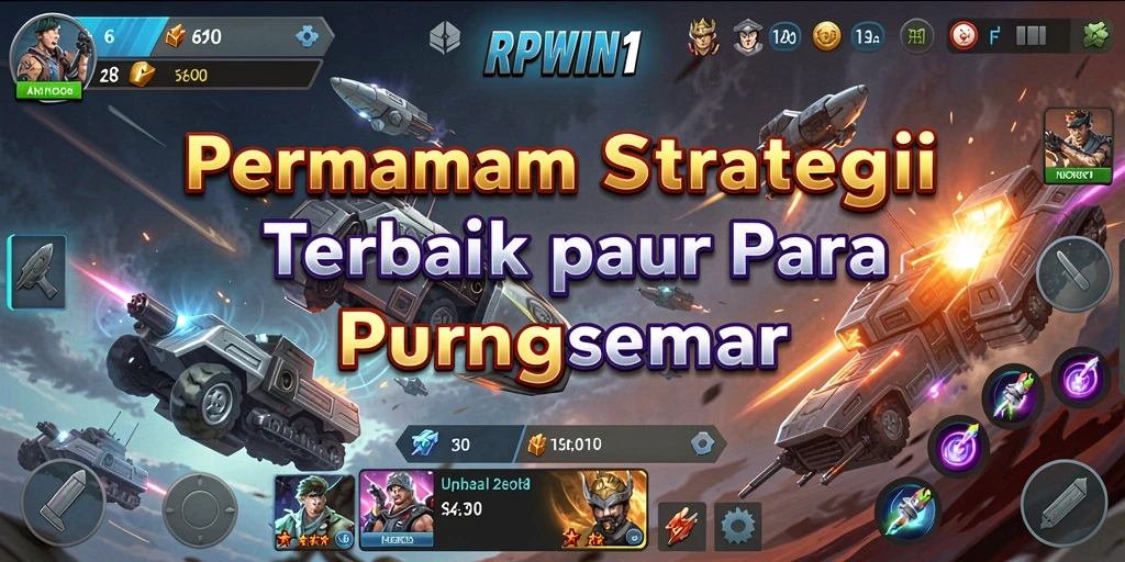 Tampilan gameplay <strong>RPWIN1</strong> menunjukkan aksi strategis dan pertempuran yang mendebarkan.