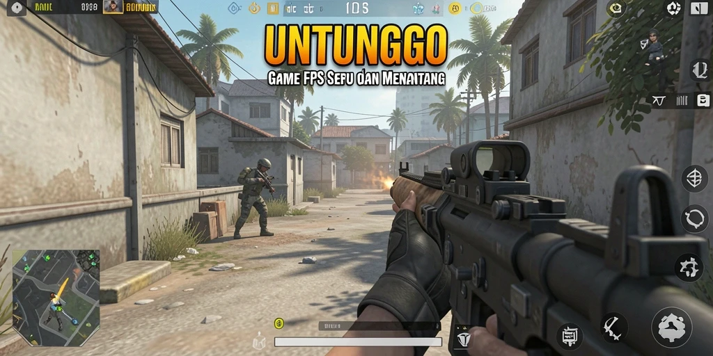 Screenshot gameplay UNTUNGGO yang intens dan mendebarkan.