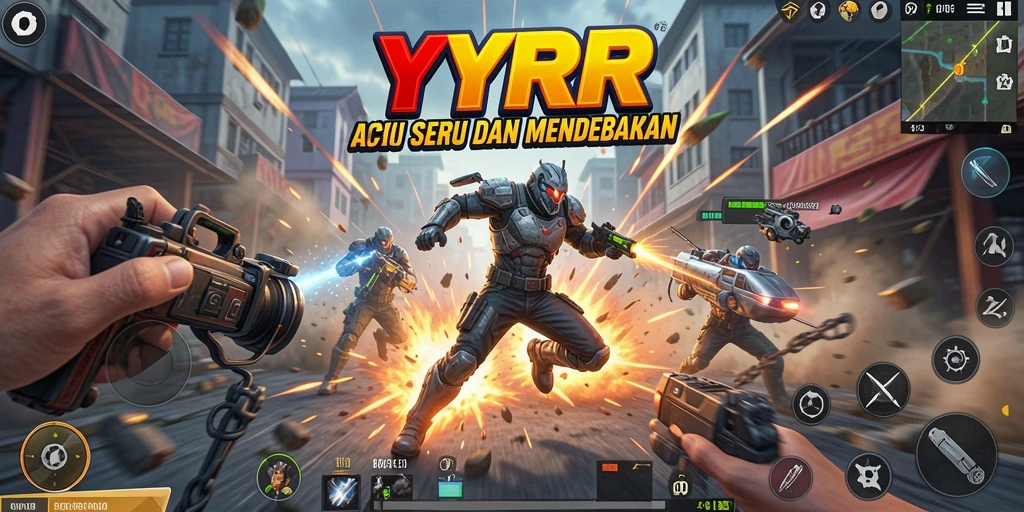 Tangkapan layar utama dari gameplay seru YYRR dengan aksi mendebarkan.